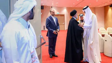 دیدار رئیس جمور با امیر قطر