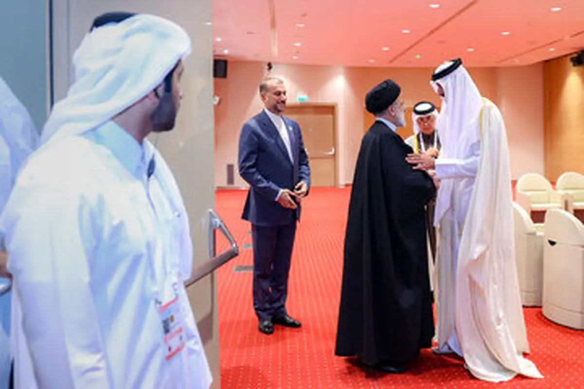 دیدار رئیس جمور با امیر قطر