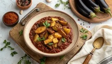 واویشکا بادمجان با گوشت چرخ‌کرده + روش تهیه
