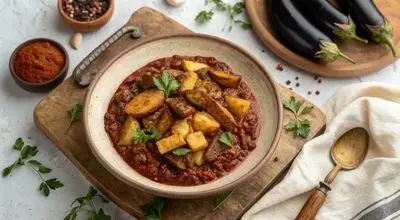 واویشکا بادمجان با گوشت چرخ‌کرده + روش تهیه
