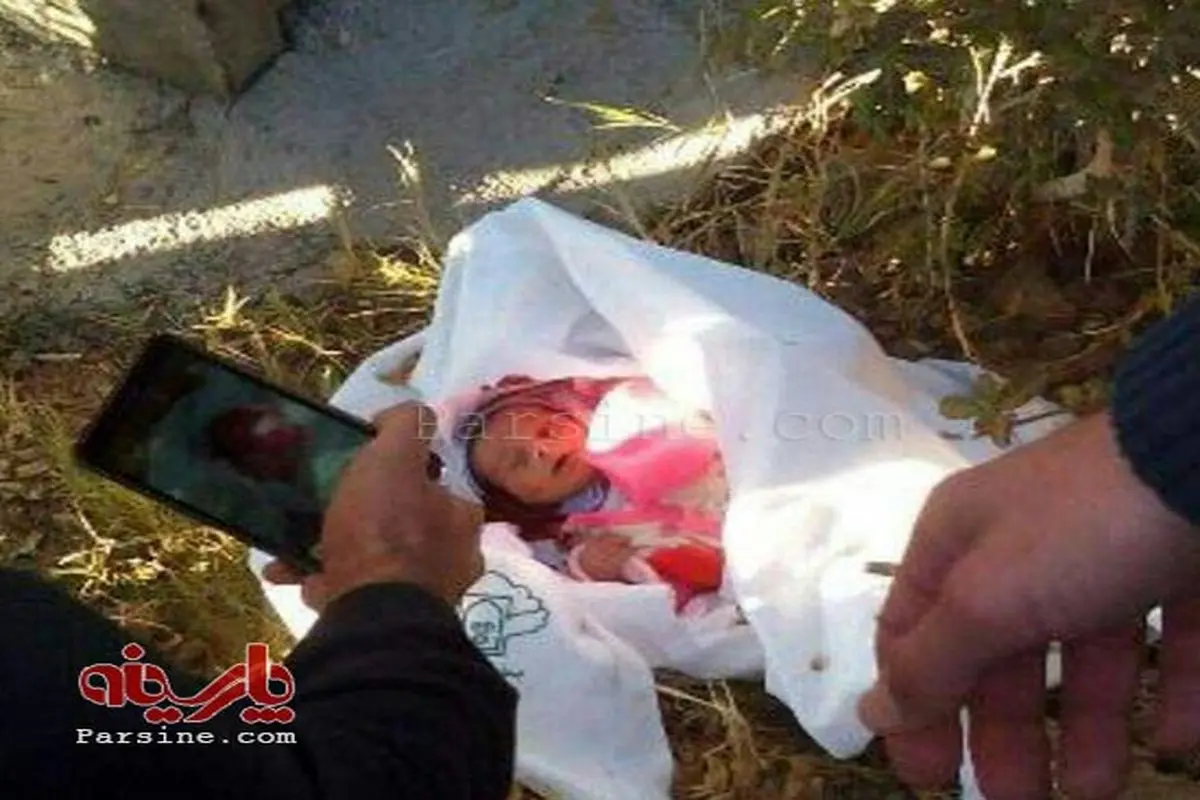عکس: رهاکردن نوزاد چندروزه در خیابان
