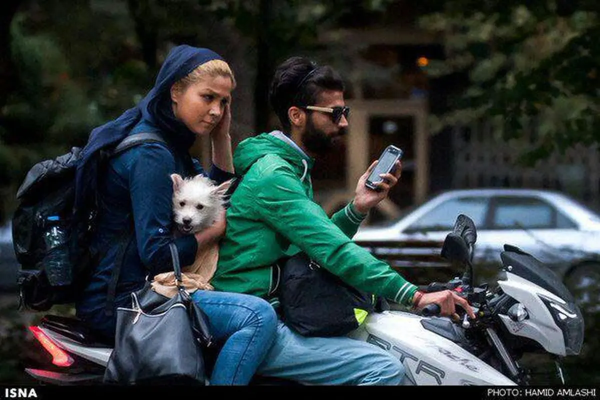 عکس/ مسافران متفاوت موتورسیکلت در تهران