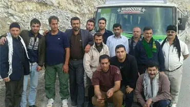 آخرین عکس زائران فریدونکناری کربلا قبل از سقوط مینی‌بوس