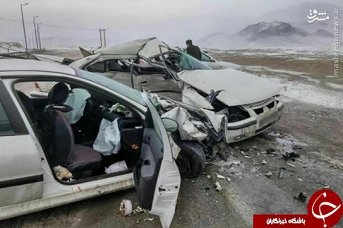 عکس: تصادف هولناک سمند با 206 در ارومیه