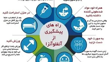 8 راه مهم پیشگیری از آنفلوآنزا+عکس