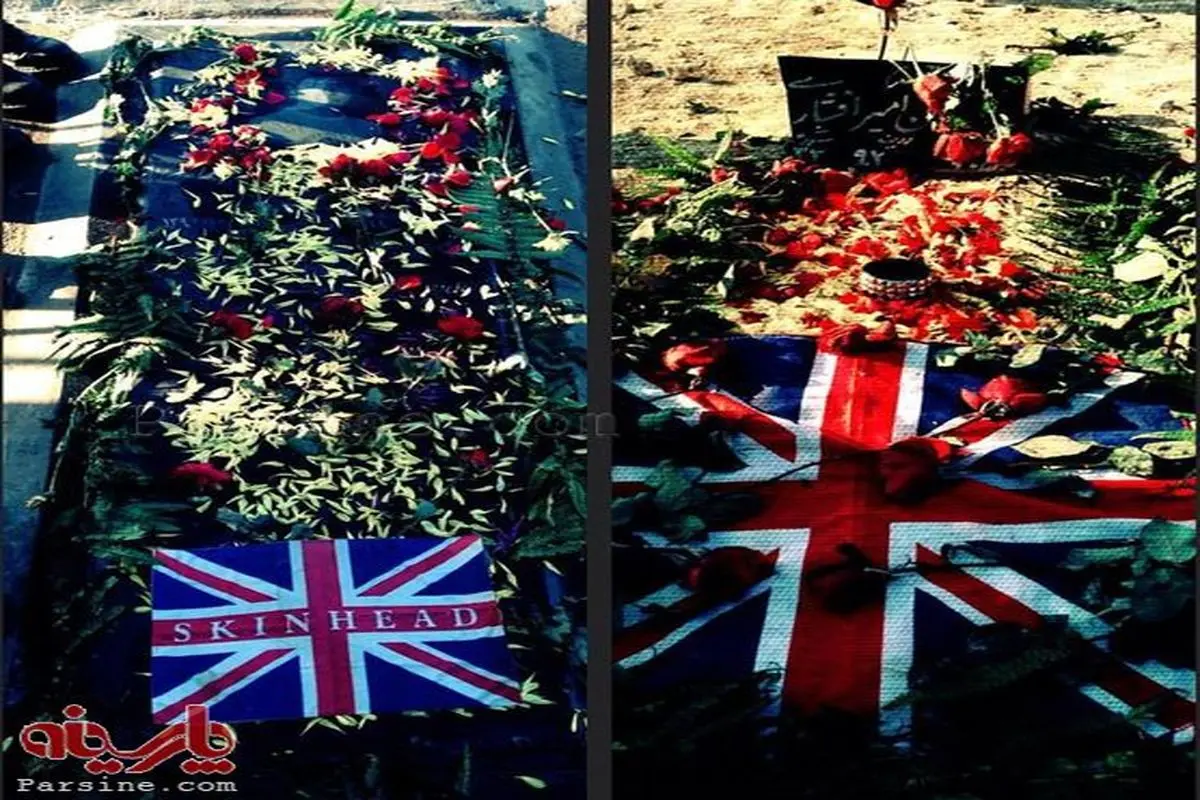 پرچم انگلیس روی قبر متوفی دارای تابعیت دوگانه!