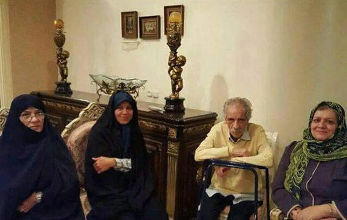 عکس: عیادت فائزه هاشمی از منصور پورحیدری