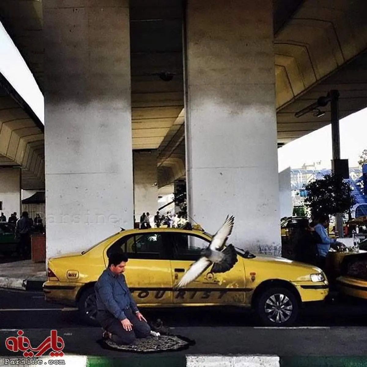 نماز اول وقت راننده تاکسی