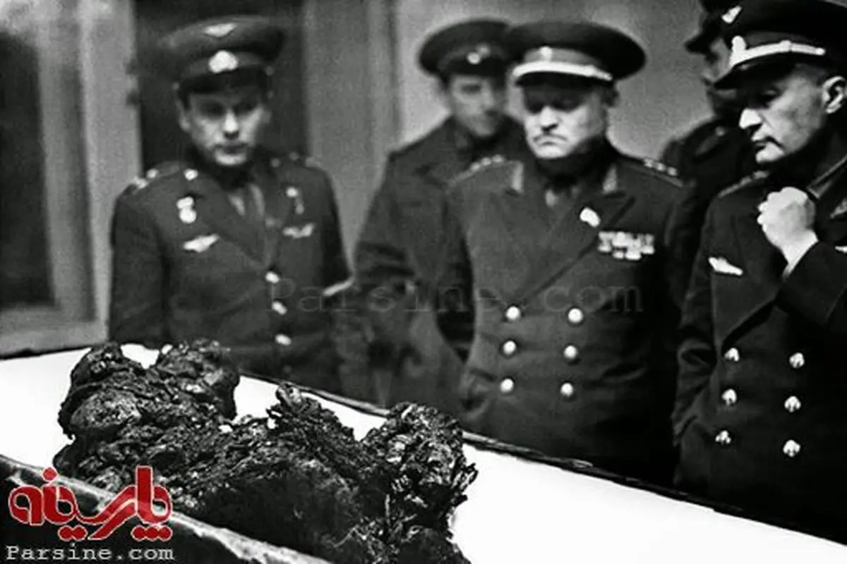 عکس:جسد فضانورد اتحاد شوروی بعد از سقوط به زمین