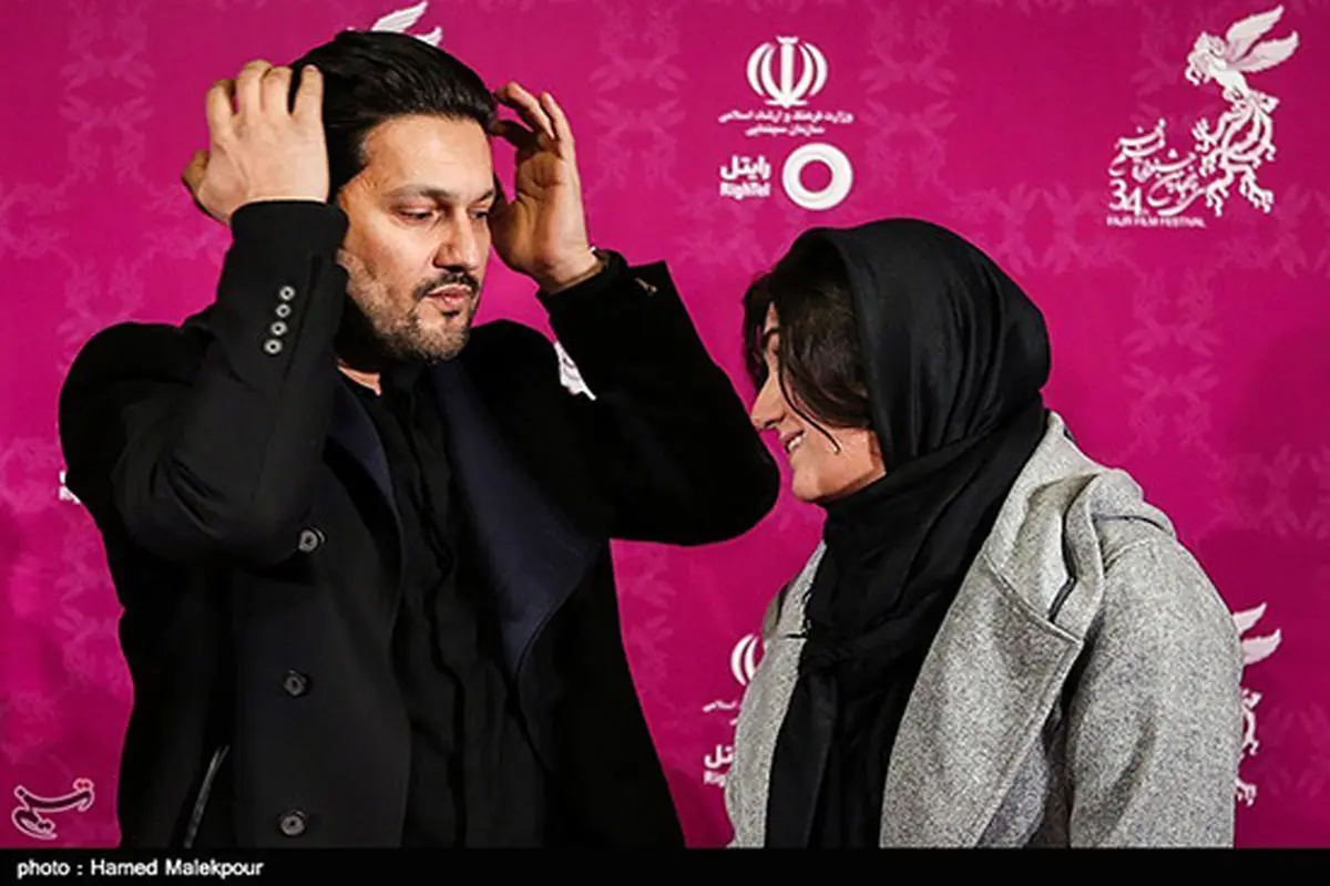 عکس: عکس متفاوت حامد بهداد و باران کوثری در افتتاحیه جشنواره فیلم فجر