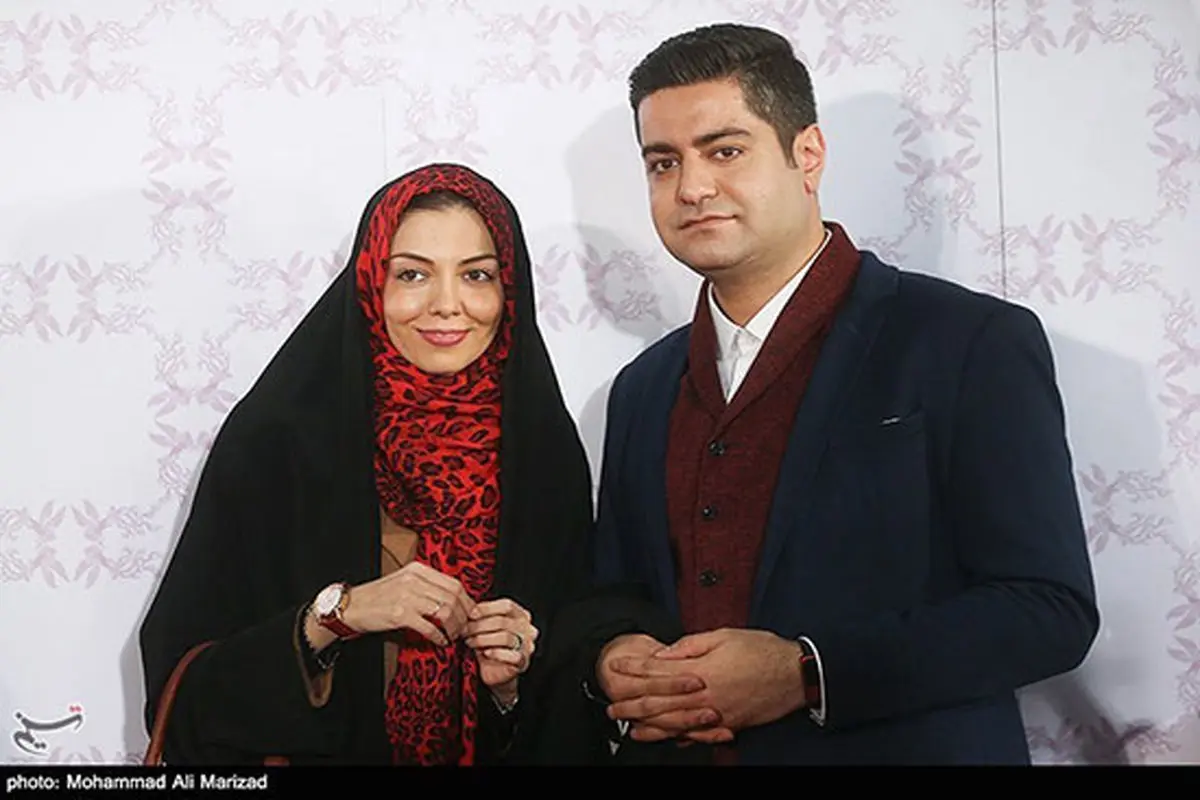 عکس: آزاده نامداری و همسر جدیدش سجاد عبادی در جشنواره فجر