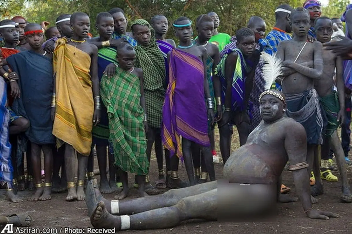 انتخاب چاق‌ترین مرد قبیله در اتیوپی + تصاویر