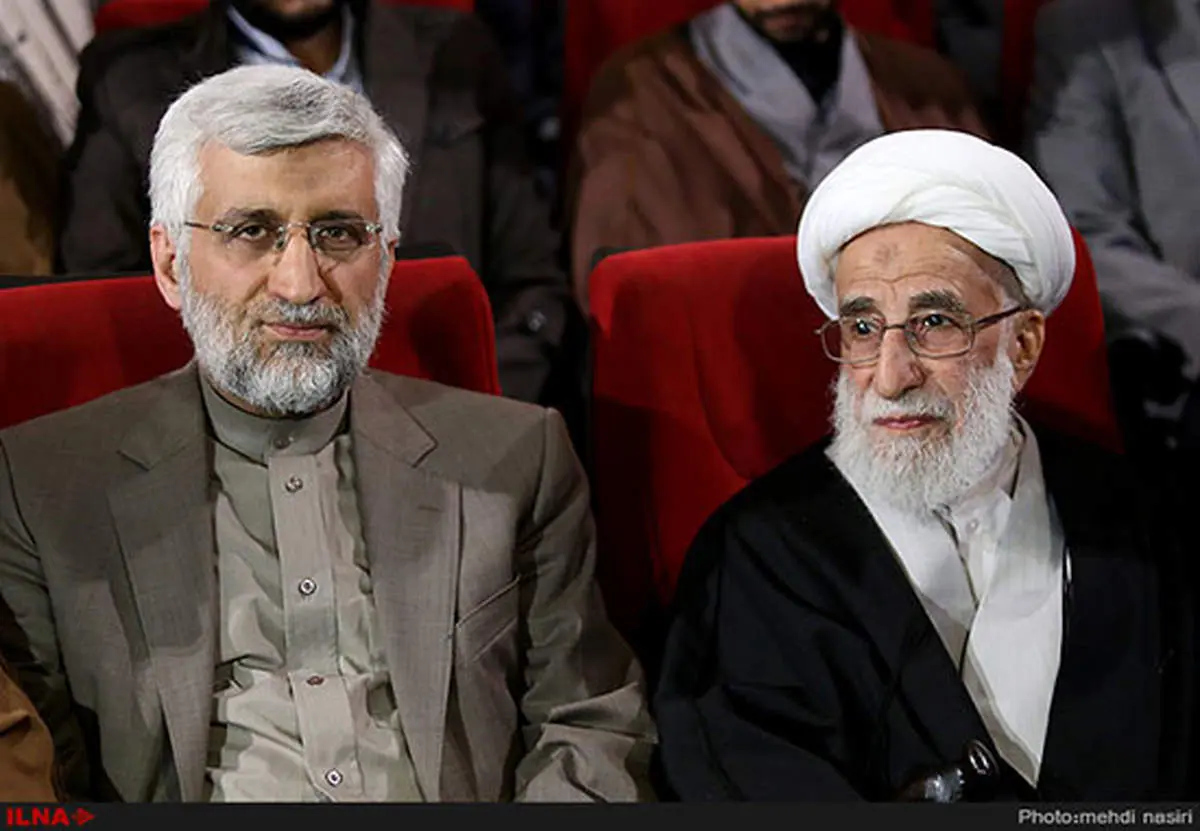 عکس: جلیلی و جنتی در همایش "نه به دخالت انگلیس"