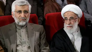 عکس: جلیلی و جنتی در همایش "نه به دخالت انگلیس"