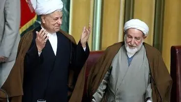عکس معنادار از آیت الله هاشمی و آیت الله یزدی در مجلس خبرگان