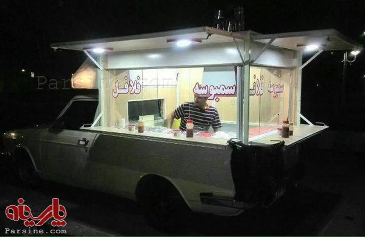 خلاقیت در فلافل فروشی