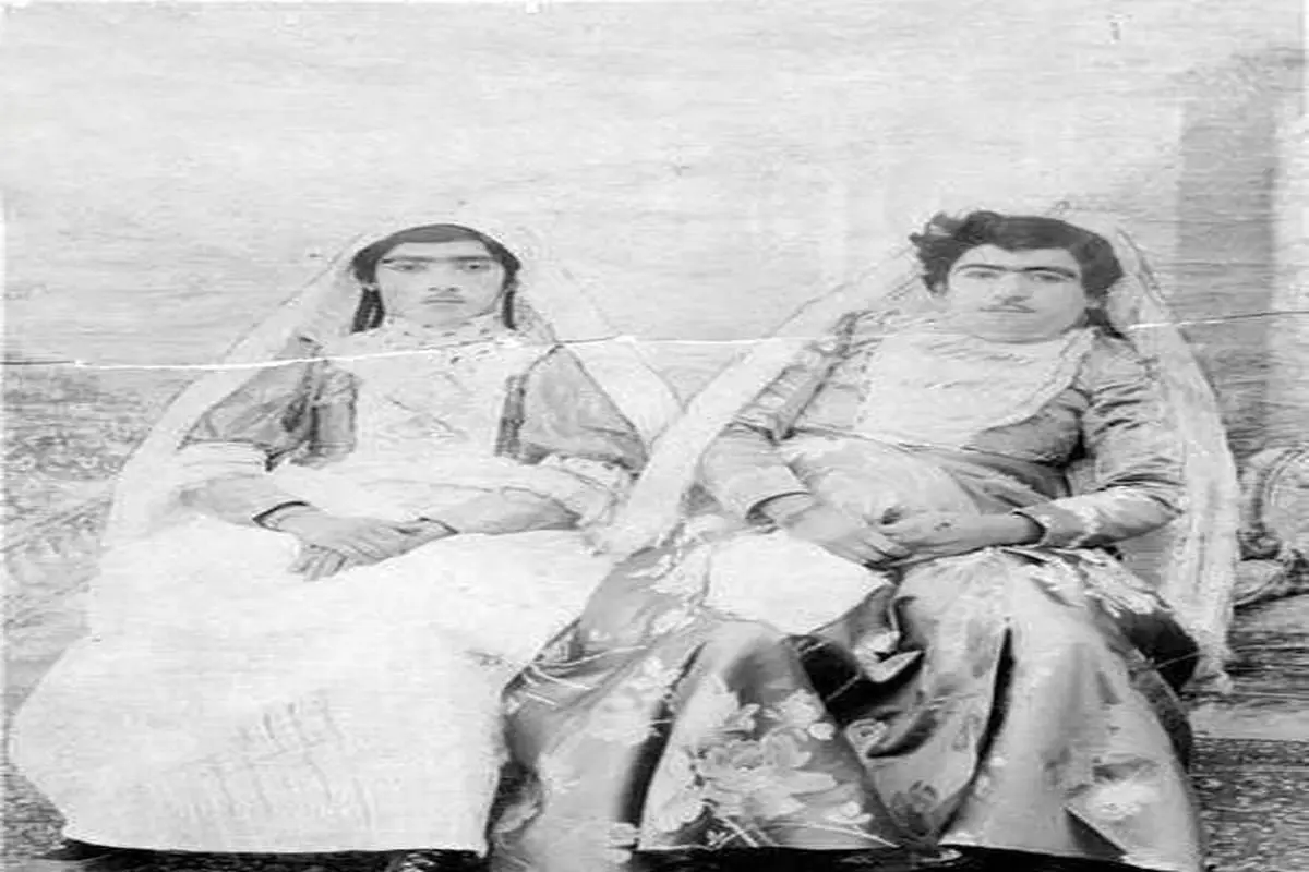 عکس: چهره دو تن از دختران ناصرالدین شاه