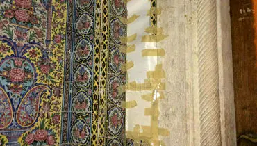 دزدی ۵کاشی مسجد نصیرالملک +عکس