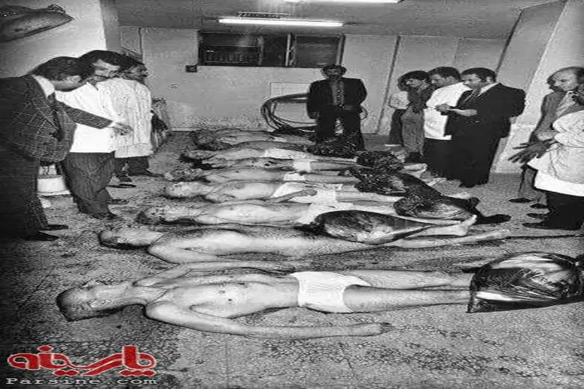 عکس:جنازه سران نظامی رژیم شاه در پزشکی قانونی تهران/بهمن ۵۷