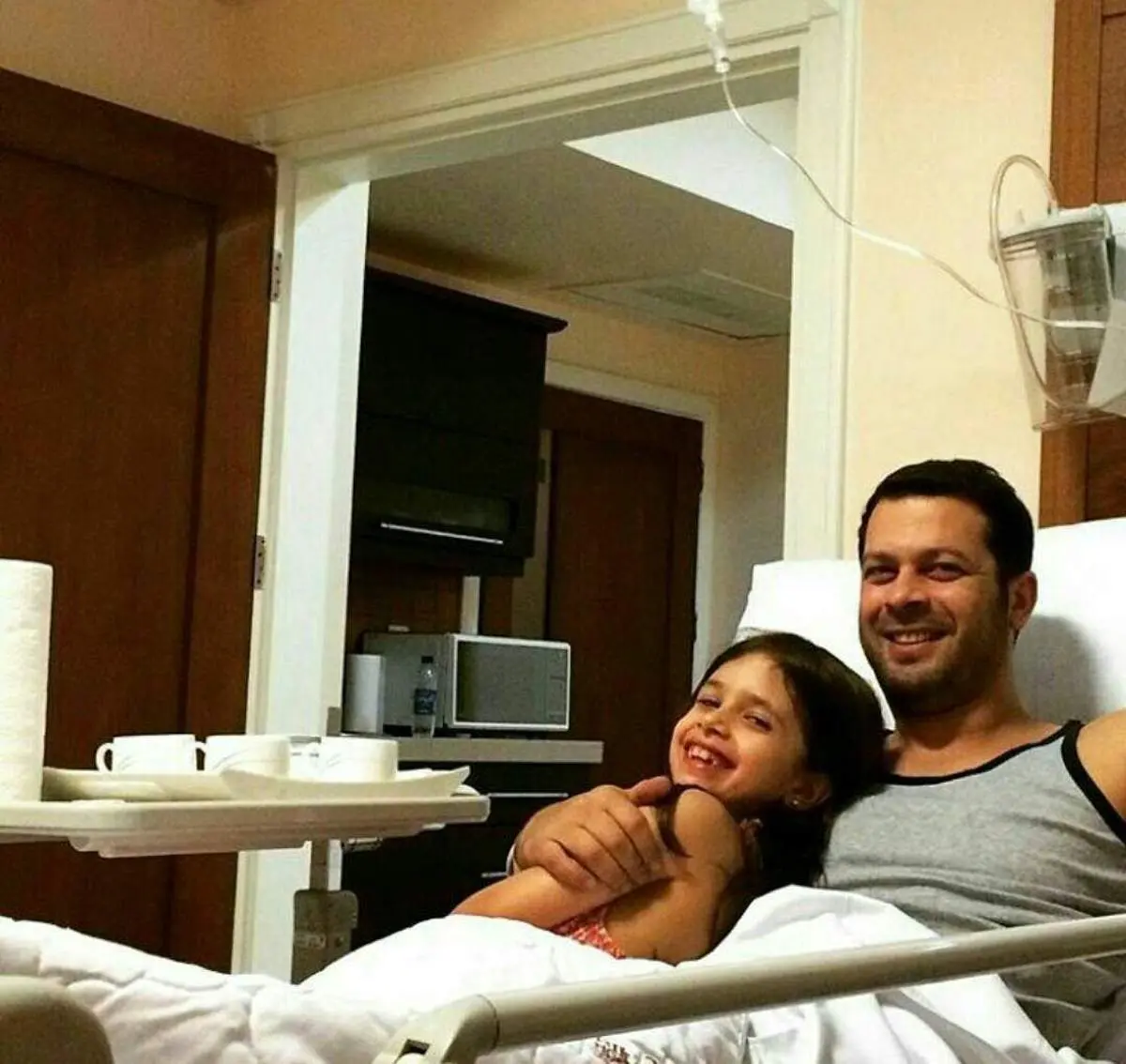 پژمان بازغی در بیمارستان