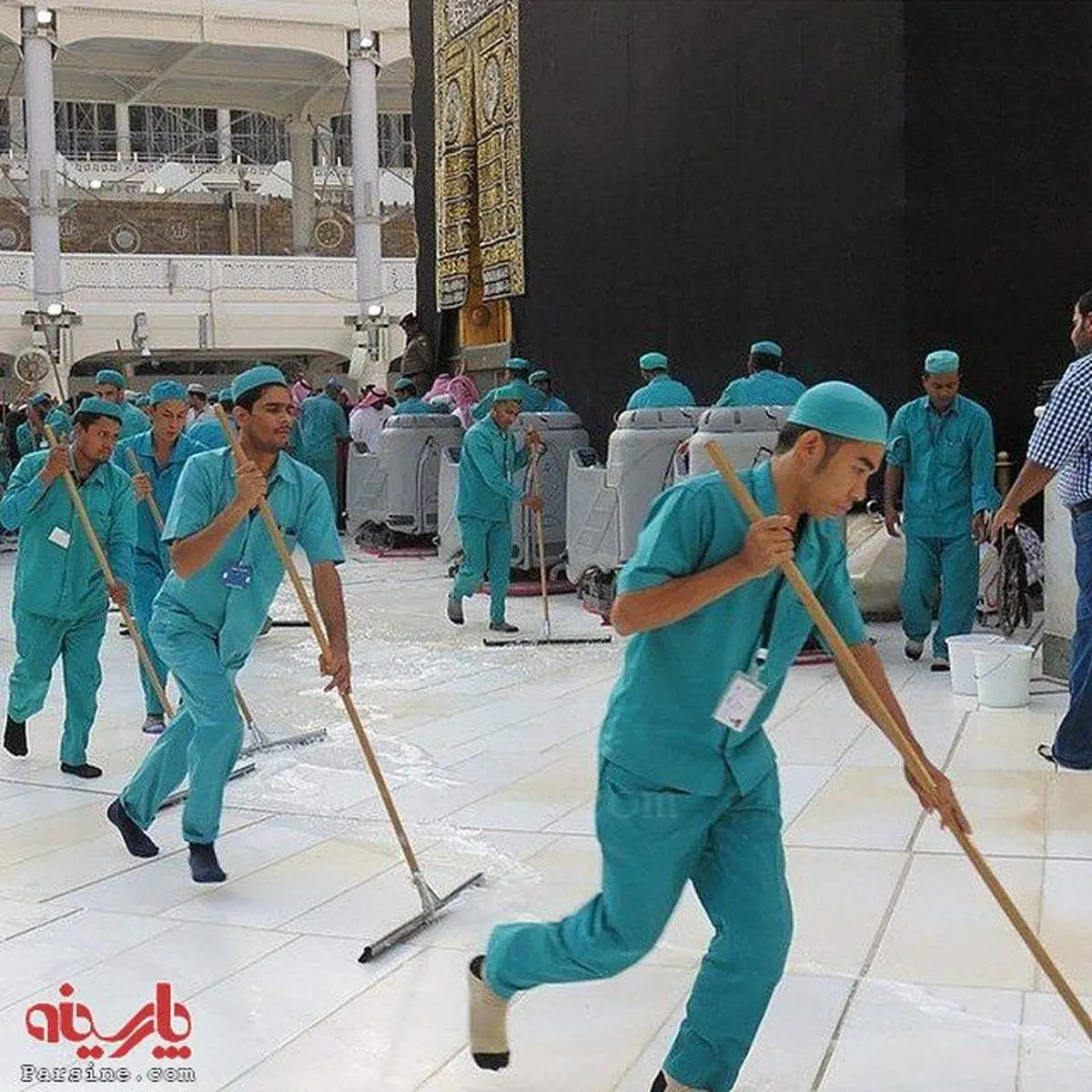 عکس:رفتگران کعبه/مکه