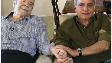 محمدعلی کشاورز در کنار پرویز پرستویی