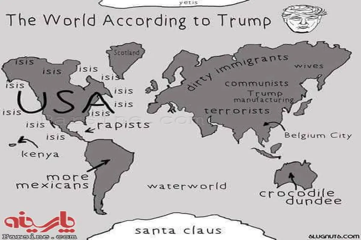 طرح: جهان از دید دونالد ترامپ!