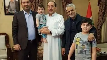 عکس:سردار قاسم سلیمانی در منزل نوری مالکی