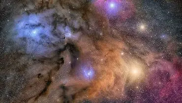 ابرهای رنگارنگ سحابی رو مارافسای را ببینید/عکس روز ناسا