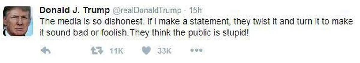 دلخوری ترامپ از رسانههای آمریکایی