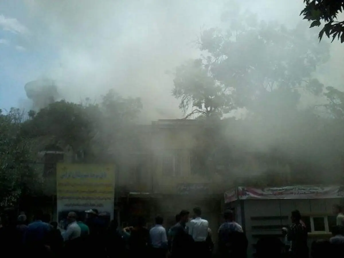 آتش‌سوزی‌ در میدان تاریخی همدان