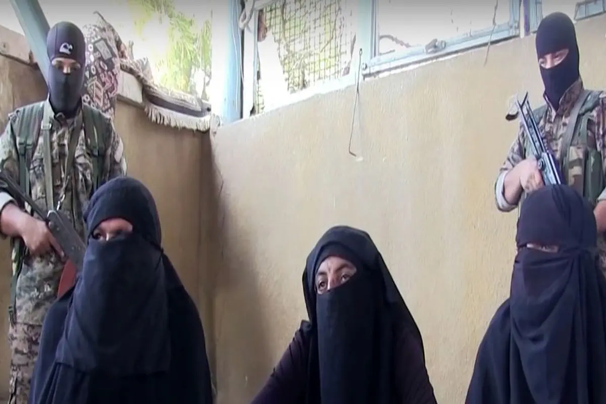دستگیزی ۳عضو داعش در لباس زنانه