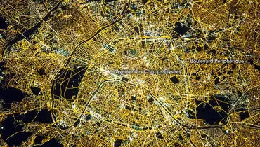 پاریس را از فضا ببینید+عکس
