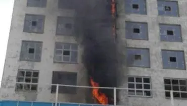 آتش سوزی در ساختمان بنیاد مستضعفین و جانبازان