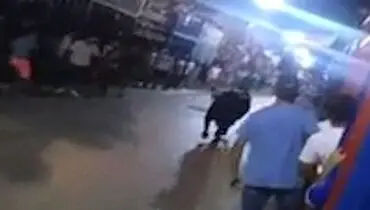 حمله گاو در جشنواره اسپانیا