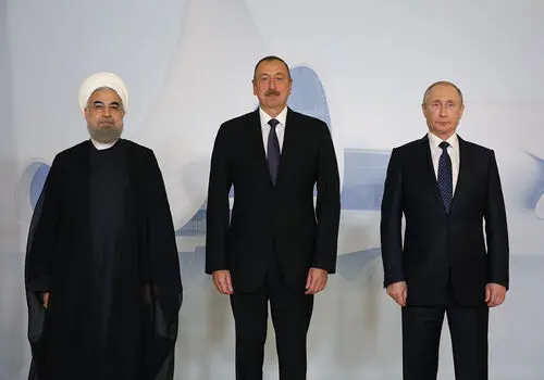 استقبال گرم علی‌اف از الجولانی+ تصاویر 