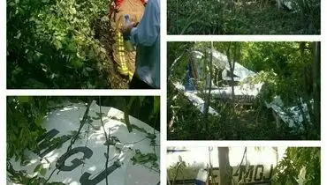 سقوط یک هواپیمای سبک در رشت