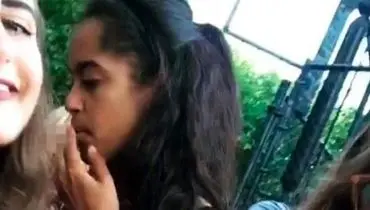 انتشار ویدئویی از دختر اوباما در حال کشیدن ماری‌جوانا