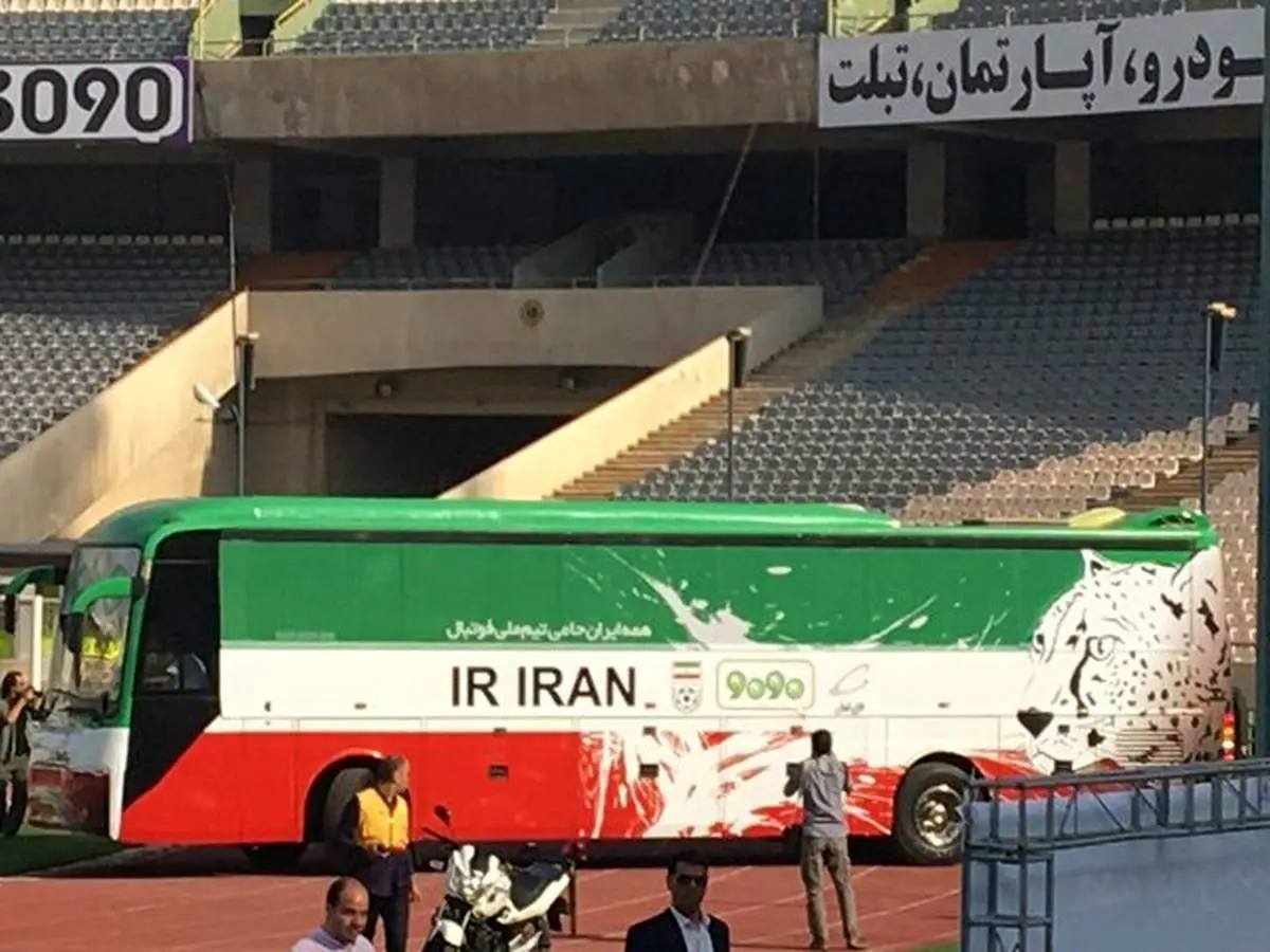 رونمایی از اتوبوس جدید تیم ملی فوتبال