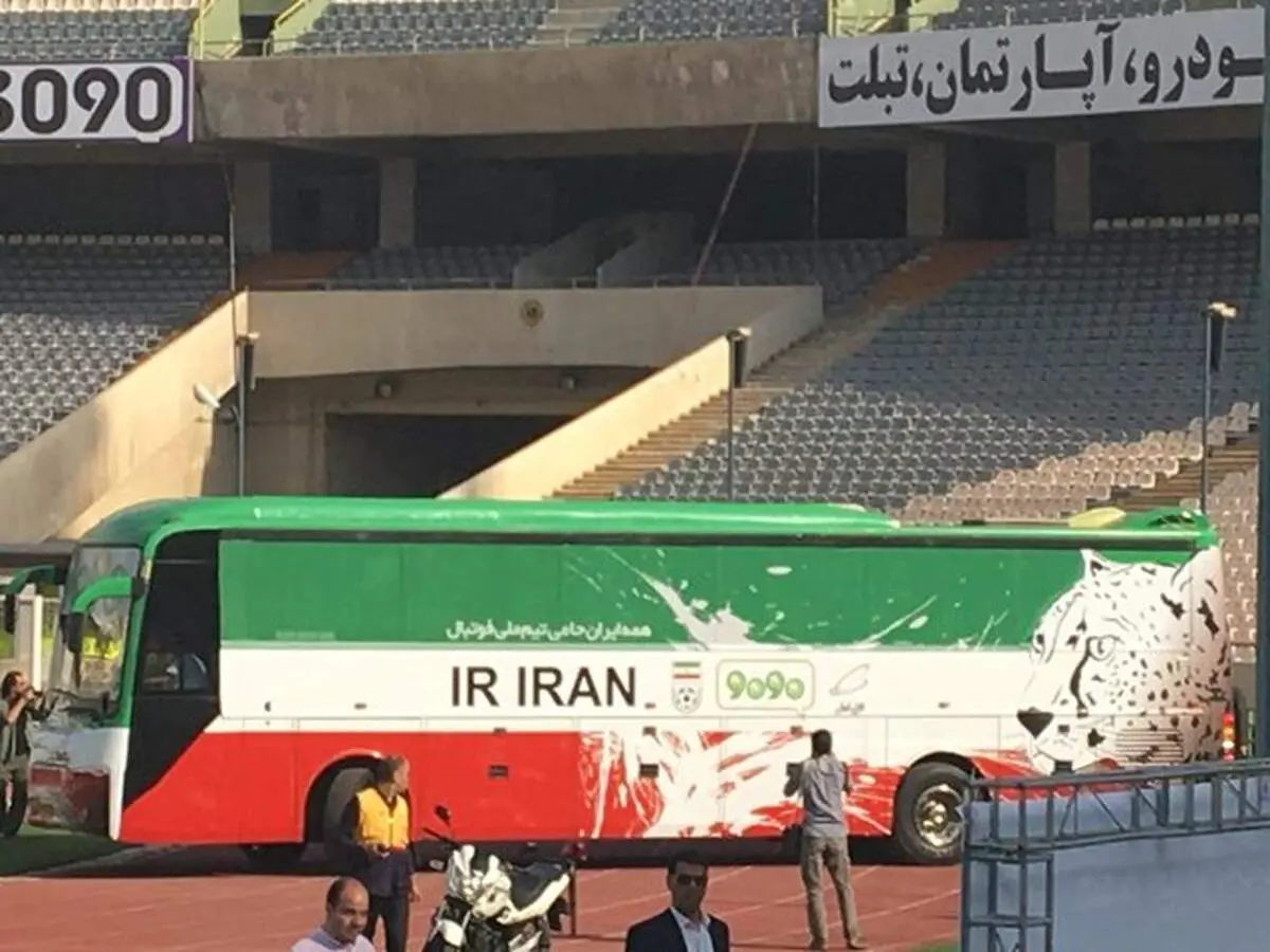 رونمایی از اتوبوس جدید تیم ملی فوتبال