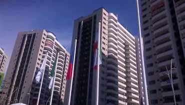 برافراشته شدن پرچم ایران در ریو