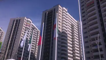برافراشته شدن پرچم ایران در ریو