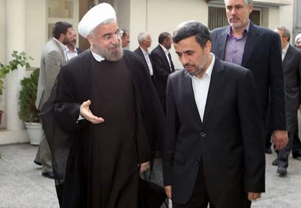 سبقت احمدی نژاد از روحانی در نظرسنجی ها!