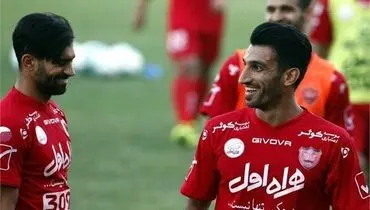 برخورد ماهینی و رضاییان در تمرین پرسپولیس