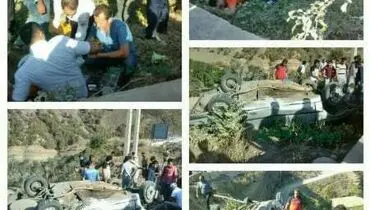 واژگونی خودروی مسافران عراقی در چالوس