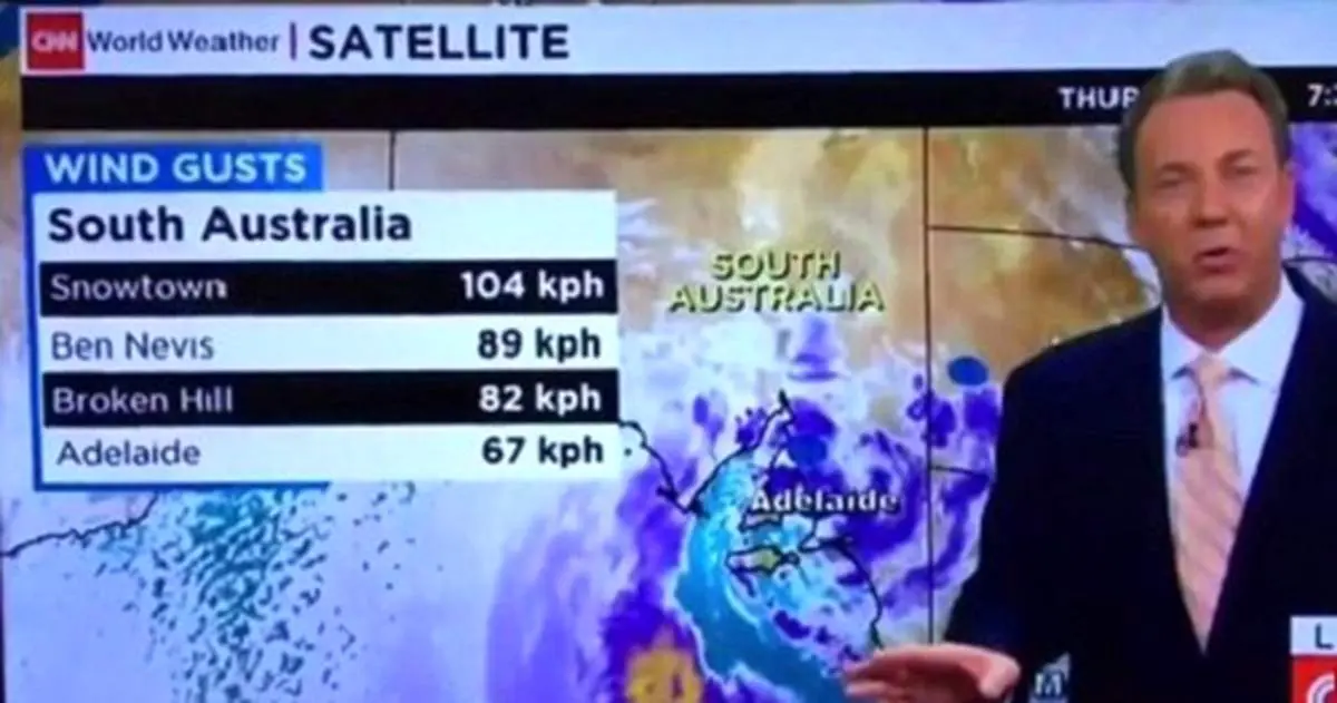 سوتی جالب خبرنگار CNN