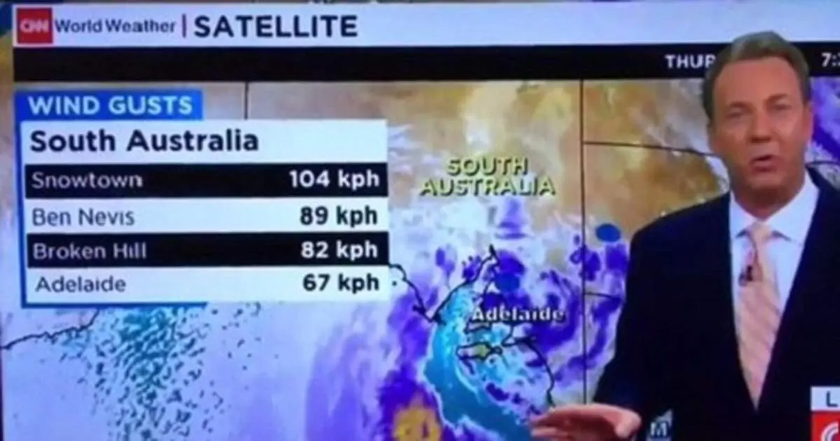 سوتی جالب خبرنگار CNN