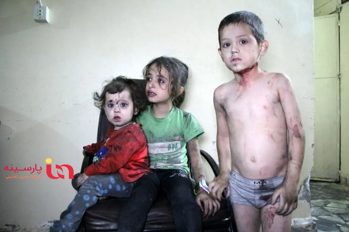 کودکان زخمی سوری در ادلب