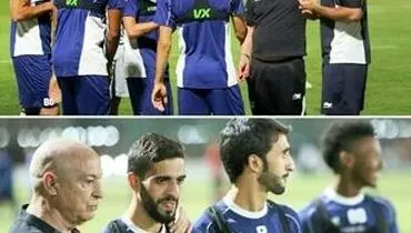 تصویری از استقبال سرمربی السد از مرتضی پورعلی‌گنجی