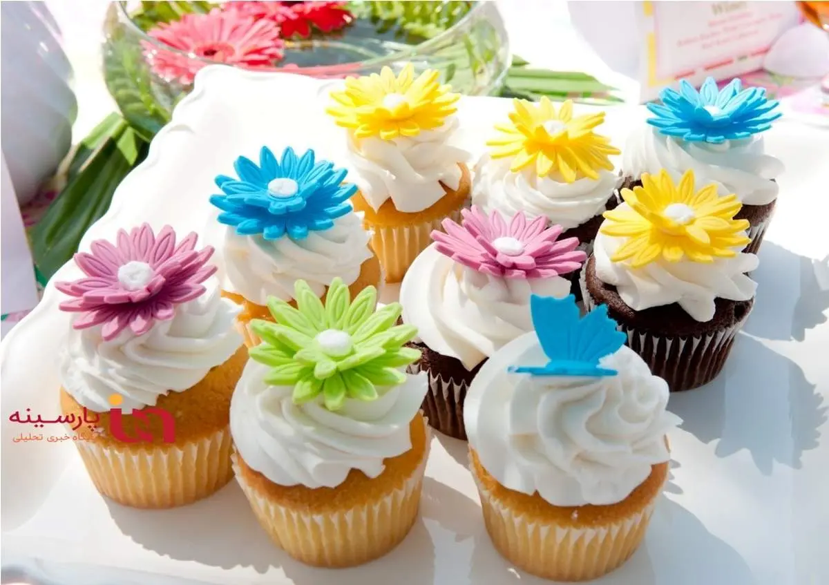 ایده‌هایی زیبا برای تزیین کاپ کیک+ عکس